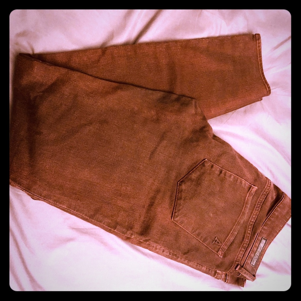 Maroon skinny jean